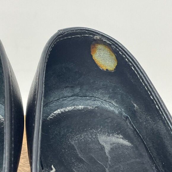 Dansko Women's Tenley Pump Size EU 38 Block Heel Slip On Shoe Black Leather - Picture 3 of 8